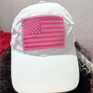 OTTO White Cap with Pink Flag Patch